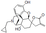 CAS 登录号：92398-20-4， 3,6,14-三羟基-6-(2-羧基烯丙基)-17-(环丙基甲基)吗喃 gamma-内酯 4,5-环氧化物