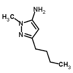 CAS#: 92406-40-1, 3-Butyl-1-methyl-1H-pyrazol-5-amine