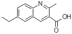 CAS 登录号：92513-36-5， 6-乙基-2-甲基-3-喹啉羧酸
