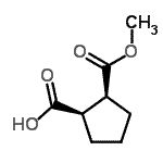CAS#: 92541-43-0, (1R,2S)-2-(Methoxycarbonyl)cyclopentanecarboxylic acid