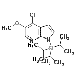 CAS#: 926004-73-1, 4-Chloro-5-methoxy-1-(triisopropylsilyl)-1H-pyrrolo[2,3-b]pyridine