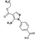 CAS#: 926203-48-7, 4-[5-Amino-4-(ethoxycarbonyl)-1H-pyrazol-1-yl]benzoic acid