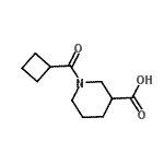 CAS 登录号：926214-73-5， 1-(环丁基羰基)-3-哌啶羧酸