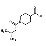 CAS 登录号：926238-85-9， 1-(3-甲基丁酰基)-4-哌啶羧酸