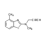 CAS#: 92677-90-2, N,4-Dimethyl-N-(2-propyn-1-yl)-1,3-benzothiazol-2-amine