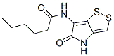 CAS 登录号：92680-94-9， N-(4,5-二氢-5-氧代-1,2-二硫杂环戊烯并[4,3-b]吡咯-6-基)己酰胺