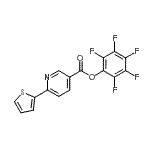 CAS#: 926921-59-7, Pentafluorophenyl 6-(2-thienyl)nicotinate