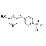 CAS#: 926921-66-6, 4-[(6-Methyl-2-pyrazinyl)oxy]benzenesulfonyl chloride