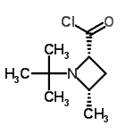 CAS 登录号：92735-65-4， (2S,4S)-4-甲基-1-(2-甲基-2-丙基)-2-吖丁啶羰基氯化物