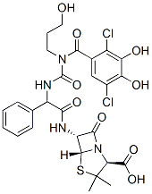 CAS#: 92773-66-5, 6-(2-(3-(2,5-Dichloro-3,4-Dihydroxybenzoyl)-3-(3-Hydroxypropyl)-1-Ureido)-2-Phenylacetamido)Penicillanic Acid