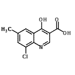 CAS#: 927800-99-5, 8-Chloro-4-hydroxy-6-methyl-3-quinolinecarboxylic acid