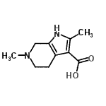 CAS#: 927803-03-0, 2,6-Dimethyl-4,5,6,7-tetrahydro-1H-pyrrolo[2,3-c]pyridine-3-carboxylic acid