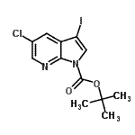 CAS#: 928653-79-6, 2-Methyl-2-propanyl 5-chloro-3-iodo-1H-pyrrolo[2,3-b]pyridine-1-carboxylate