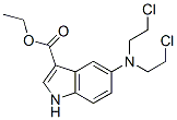 CAS 登录号：92869-57-3， 5-[双(2-氯乙基)氨基]-1H-吲哚-3-羧酸乙酯