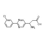 CAS#: 928713-13-7, 3-Amino-3-[2-(3-chlorophenyl)-5-pyrimidinyl]propanoic acid