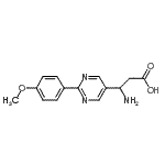 CAS#: 928713-88-6, 3-Amino-3-[2-(4-methoxyphenyl)-5-pyrimidinyl]propanoic acid