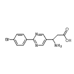 CAS#: 928713-90-0, 3-Amino-3-[2-(4-bromophenyl)-5-pyrimidinyl]propanoic acid