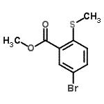 CAS#: 929000-14-6, Methyl 5-bromo-2-(methylsulfanyl)benzoate