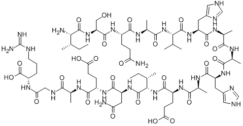 CAS#: 92915-79-2, L-Isoleucyl-L-Seryl-L-Glutaminyl-L-Alanyl-L-Valyl-L-Histidyl-L-Alanyl-L-Alanyl-L-Histidyl-L-Alanyl-L-alpha-Glutamyl-L-Isoleucyl-L-Asparaginyl-L-alpha-Glutamyl-L-Alanylglycyl-L-Arginine