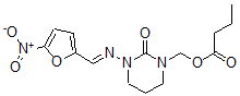 CAS#: 92950-21-5, [3-[(5-Nitrofuran-2-yl)methylideneamino]-2-oxo-1,3-diazinan-1-yl]methyl butanoate