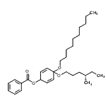 CAS#: 92950-96-4, 4-(Decyloxy)-4-{[(4S)-4-methylhexyl]oxy}-2,5-cyclohexadien-1-yl benzoate
