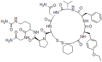 CAS#: 92954-83-1, 1-(1-Mercaptocyclohexaneacetic acid)-2-(O-ethyl-D-tyrosine)-4-L-valine-8-(N5-(aminocarbonyl)-L-ornithine)vasopressin