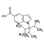 CAS#: 929691-26-9, 1-(Triisopropylsilyl)-1H-pyrrolo[2,3-b]pyridine-5-carboxylic acid