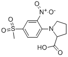 CAS 登录号：93001-20-8， 1-[4-(甲基磺酰基)-2-硝基苯基]-脯氨酸