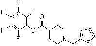 CAS#: 930111-06-1, Pentafluorophenyl 1-(2-thienylmethyl)-4-piperidinecarboxylate