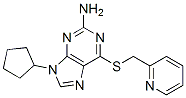 CAS#: 93014-76-7, 9-Cyclopentyl-6-((2-Pyridinylmethyl)Thio)-9H-Purin-2-Amine