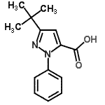 CAS#: 93045-47-7, 3-(2-Methyl-2-propanyl)-1-phenyl-1H-pyrazole-5-carboxylic acid