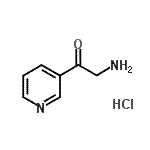 CAS#: 93103-00-5, 2-Amino-1-(3-pyridinyl)ethanone hydrochloride (1:1)