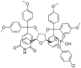 CAS#: 93134-69-1, 2',3'-O-Bis(4,4'-Dimethoxytrityl)Uridine 5'-(4-Chlorophenyl)Phosphate