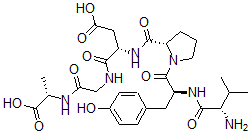 CAS#: 93245-71-7, Valyl-Tyrosyl-Prolyl-Isoaspartyl-Glycyl-Alanine