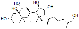 CAS 登录号：93368-83-3， 5alpha-胆甾烷-3beta,5,6beta,15alpha,16beta,26-六醇