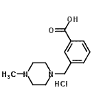 CAS 登录号：934020-51-6， 3-[(4-甲基-1-哌嗪基)甲基]苯甲酸盐酸盐(1:1)