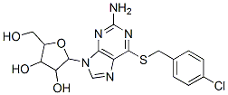 CAS#: 93408-07-2, 2-[2-Amino-6-[(4-Chlorophenyl)Methylsulfanyl]Purin-9-Yl]-5-(Hydroxymethyl)Oxolane-3,4-Diol