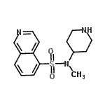 CAS#: 934349-13-0, N-Methyl-N-(4-piperidinyl)-5-isoquinolinesulfonamide