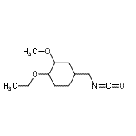 CAS 登录号：93470-21-4， 1-乙氧基-4-(异氰酸甲基)-2-甲氧基环己烷
