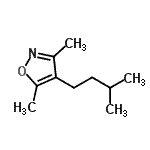 CAS 登录号：93548-16-4， 3,5-二甲基-4-(3-甲基丁基)-1,2-恶唑