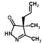 CAS 登录号：935693-48-4， (4S)-4-烯丙基-4,5-二甲基-2,4-二氢-3H-吡唑-3-酮