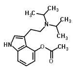 CAS#: 936015-60-0, 3-[2-(Diisopropylamino)ethyl]-1H-indol-4-yl acetate