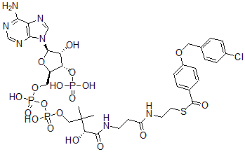 CAS#: 93604-15-0, 4-(4'-Chlorobenzyloxy)Benzoyl-Coenzyme A