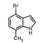 CAS#: 936092-87-4, 4-Bromo-7-methyl-1H-indole