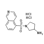 CAS 登录号：936233-12-4， 1-(5-异喹啉基磺酰基)-3-吡咯烷胺二盐酸盐