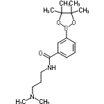 CAS#: 936250-16-7, N-[3-(Dimethylamino)propyl]-3-(4,4,5,5-tetramethyl-1,3,2-dioxaborolan-2-yl)benzamide