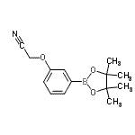 CAS 登录号：936250-18-9， [3-(4,4,5,5-四甲基-1,3,2-二氧杂环戊硼烷-2-基)苯氧基]乙腈