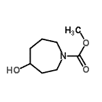CAS 登录号：93673-30-4， 甲基4-羟基-1-氮杂环庚烷羧酸酯