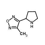 CAS#: 936940-68-0, 3-Methyl-4-(2-pyrrolidinyl)-1,2,5-oxadiazole