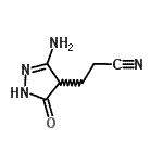 CAS 登录号：937690-29-4， 3-(3-氨基-5-氧代-4,5-二氢-1H-吡唑-4-基)丙腈